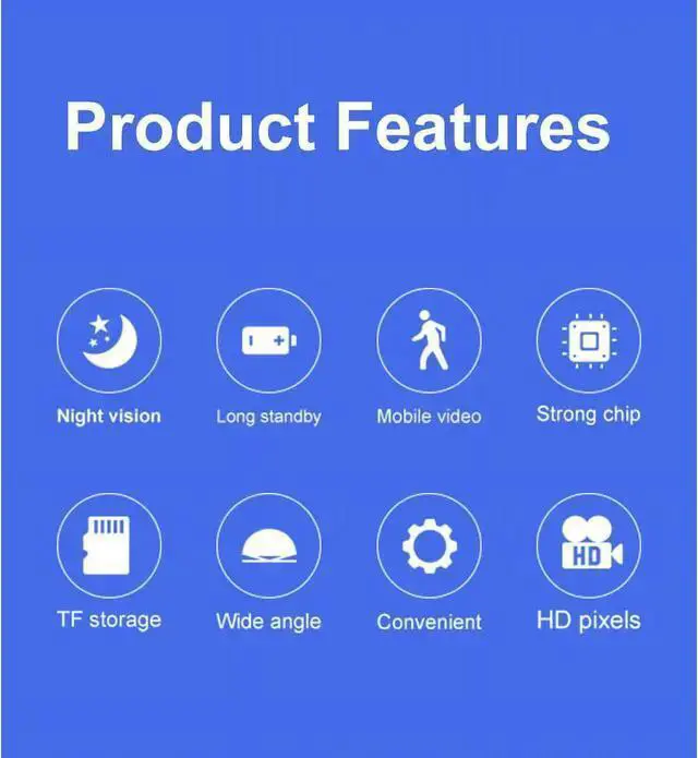 Alt view image 7 of 7 - WISDUM Mini Camera with Audio,Wireless WiFi Hidden Mini Camera 1080P HD Home Security Cams with Cell Phone App(iOS/Android),Portable Tiny Nanny Cam with IR Night Vision,Car Surveillance Camera