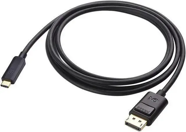Alt view image 2 of 7 - WISDUM USB C to DisplayPort 1.4 Cable (USB-C to DisplayPort Cable, USB C to DP Cable) Supporting 8K 60Hz in Black 6 ft - Thunderbolt 3 Port Compatible with Pro, XPS 13 and More