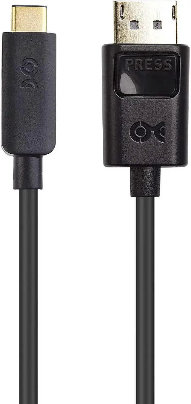 Alt view image 5 of 7 - WISDUM USB C to DisplayPort 1.4 Cable (USB-C to DisplayPort Cable, USB C to DP Cable) Supporting 8K 60Hz in Black 6 ft - Thunderbolt 3 Port Compatible with Pro, XPS 13 and More