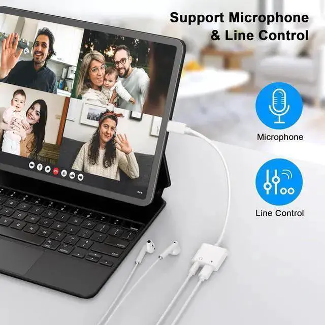 Alt view image 4 of 7 - WISDUM USB C to 3.5mm Headphone and Charger Adapter 2-Pack,2-in-1 USB Type C to Aux Audio Jack and PD Fast Charging Dongle Cable Cord for 15 Pro Max Plus,Galaxy S20 S21 S22 S23 Ultra, Pro,Pixel