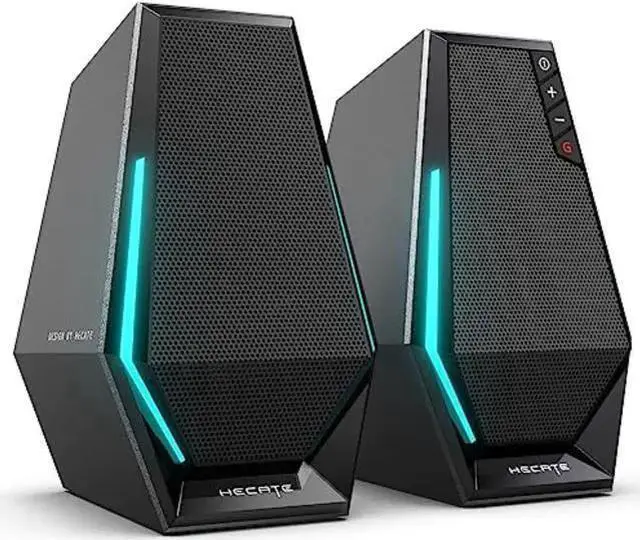 Main image of WISDUM Edifier G1500 Computer Speakers, Hecate Gaming Speakers with RGB, Bluetooth 5.3, USB Input, 3.5mm AUX Input Supported, Black