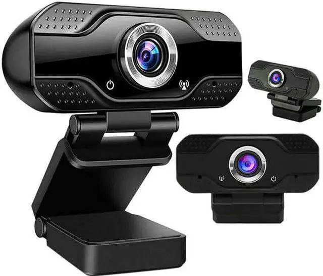 Main image of WISDUM Webcam with Microphone for Desktop, 1080P HD USB Computer Cameras with Privacy Shutter & Webcam Tripod, Streaming Webcam with Flexible Rotable Wide Angle Webcam for PC Zoom Video/Gaming/Laptop