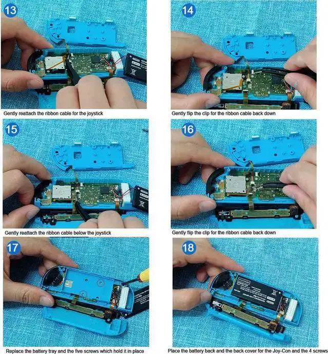 Alt view image 7 of 7 - WISDUM 2-Pack Replacement Joystick Analog Thumb Stick Repair Kit for Switch/Switch OLED Model/Switch Lite Joy-Con Controller - Drift Fix Tools Y1.5 / +1.5 Screwdriver/Pry Tools