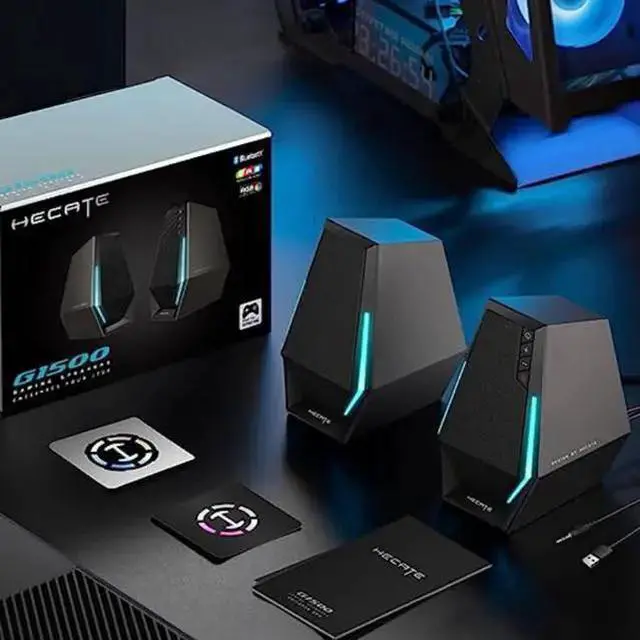 Alt view image 7 of 7 - WISDUM Edifier G1500 Computer Speakers, Hecate Gaming Speakers with RGB, Bluetooth 5.3, USB Input, 3.5mm AUX Input Supported, Black