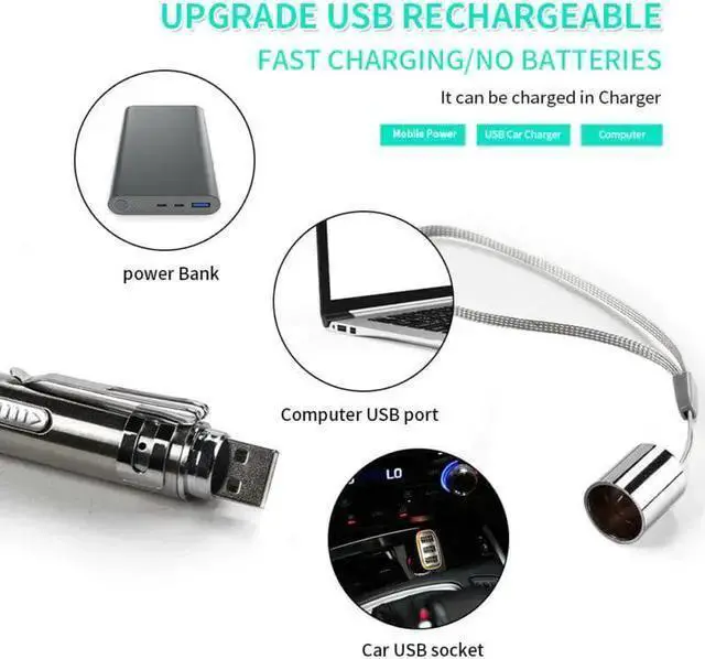 Alt view image 3 of 5 - WISDUM 3 in 1 Laser Pointer Cat Pet Child Toys USB Rechargeable UV Torch Flashlight Mini Pet Training Dog Cat Pointer Teasing Pen