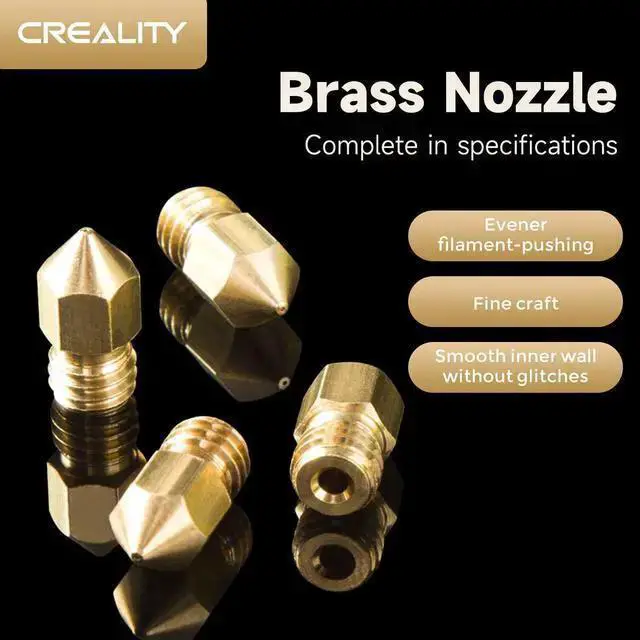 Alt view image 2 of 7 - WISDUM Creality Official Ender 3 0.4mm Nozzles 10 PCS, Brass 3D Printer Nozzles for Ender 3 V2/Ender 3 Pro/Ender 3 Max/Ender 5 Series and Sermoon D1