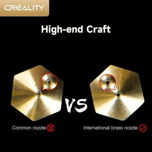 Alt view image 5 of 7 - WISDUM Creality Official Ender 3 0.4mm Nozzles 10 PCS, Brass 3D Printer Nozzles for Ender 3 V2/Ender 3 Pro/Ender 3 Max/Ender 5 Series and Sermoon D1