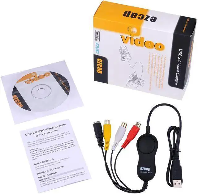 Alt view image 5 of 5 - WISDUM Ezcap158 USB Audio Video Recording Card UVC Video Capture Convert Analog Video Audio to Digital format for VHS PS3