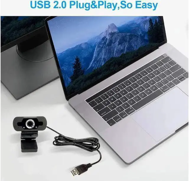 Alt view image 5 of 7 - WISDUM TROPRO Webcam for PC, 1080P Full HD Web Camera with Microphone for Desktop Mac Smart TV, with USB Plug, Compatible for Win10/8/8.1/7/XP Linux for Skype, Streaming, Teleconference, Video Chat
