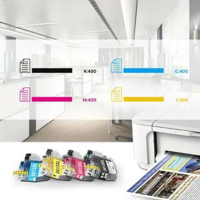 Alt view image 2 of 5 - WISDUM Compatible LC3013 Ink Cartridges Replacement for Brother LC3013 LC3011 Ink Cartridge Works with Brother MFC-J690DW MFC-J895DW Brother MFC-J497DW MFC-J491DW Inkjet Printer 8Packs (2K/2C/2M/2Y)