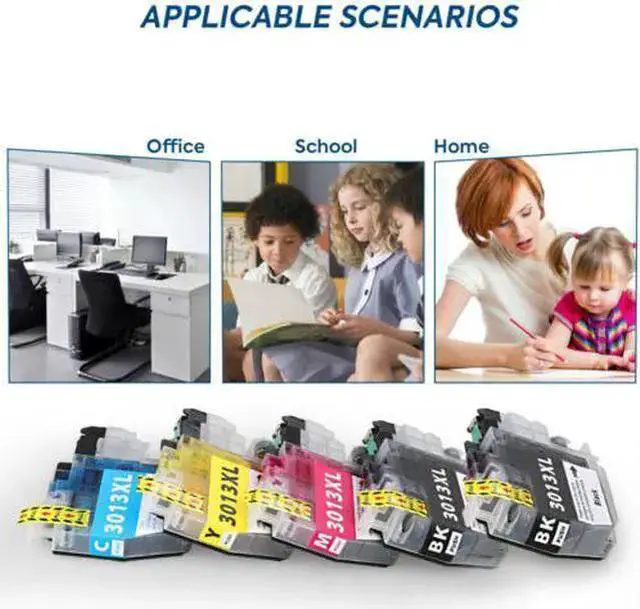 Alt view image 5 of 5 - WISDUM Compatible LC3013 Ink Cartridges Replacement for Brother LC3013 LC3011 Ink Cartridge Works with Brother MFC-J690DW MFC-J895DW Brother MFC-J497DW MFC-J491DW Inkjet Printer 8Packs (2K/2C/2M/2Y)
