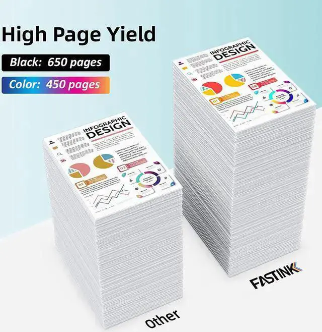 Alt view image 5 of 7 - WISDUM Remanufactured 67XL Ink Cartridge Black Color Combo Pack,High-Yield,Replacement 67 XL 67XL hp67xlblk DeskJet 2755e 4155e, 4155 4100 2700 Envy Pro 6455e 6000 6455 6055e 6055 Printer