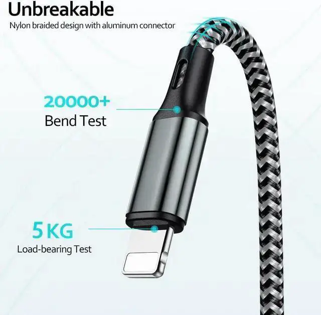 Alt view image 6 of 7 - WISDUM Puxnoin Multi Charging Cable 6FT 2Pack Multi Charger Cable 4 in 1 Universal Multiple USB Cable Fast Charging Cord with Type-C, Micro USB Port for Most Cell Phone, Tablets