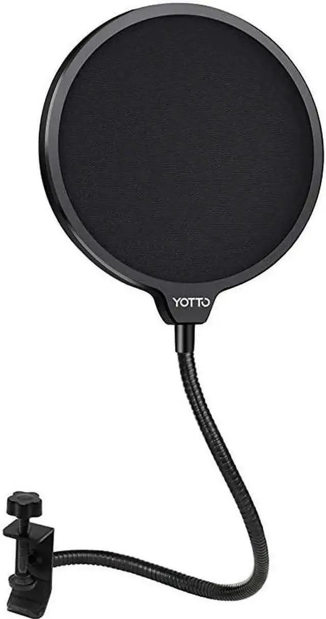 Main image of WISDUM Microphone Pop Filter Studio Windscreen Mic Cover Mask Shield with Flexible Gooseneck and Clamp for Blue Yeti Audio Technica and All Microphones