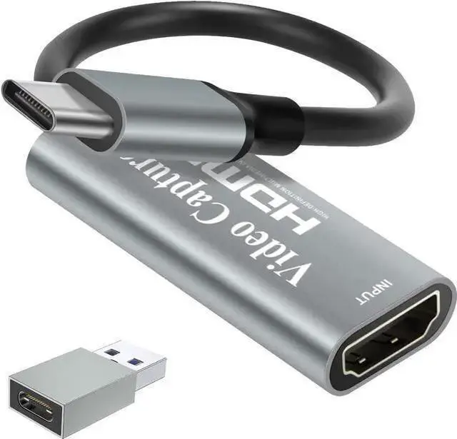 Main image of WISDUM Papeaso Video Capture Card, Video Recording Card Wonderful 4K HDMI to 1080P USB C for Gaming Streaming TV Recorder, for Windows Mac OS System with USB C Adapter to Adjust PS4, Switch, Xbox1