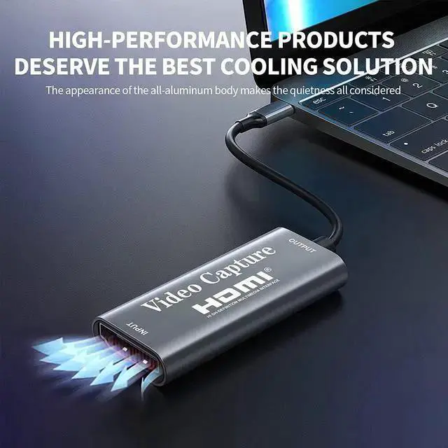 Alt view image 5 of 7 - WISDUM Papeaso Video Capture Card, Video Recording Card Wonderful 4K HDMI to 1080P USB C for Gaming Streaming TV Recorder, for Windows Mac OS System with USB C Adapter to Adjust PS4, Switch, Xbox1