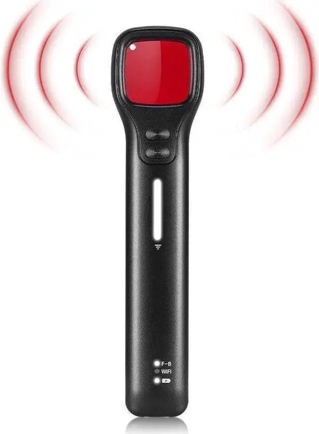 Main image of WISDUM VOIVEY G6 Sport Bug Detector for Hidden Camera, Fashionable Privacy Protector with Anti Theft System, Hidden Camera Detectors, 7 Levels Sensitivity, 30H Working Time Black