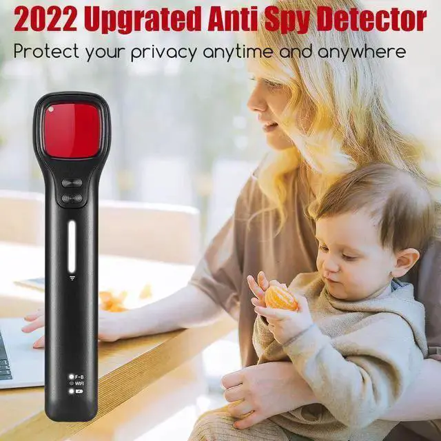 Alt view image 4 of 7 - WISDUM VOIVEY G6 Sport Bug Detector for Hidden Camera, Fashionable Privacy Protector with Anti Theft System, Hidden Camera Detectors, 7 Levels Sensitivity, 30H Working Time Black