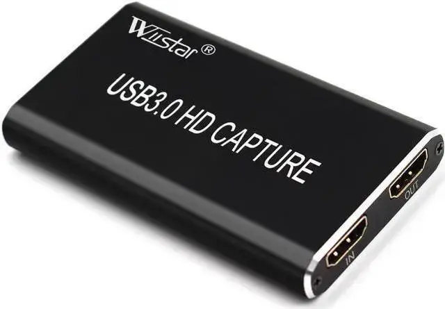 Main image of WISDUM USB Video Capture Card Grabber HD to Type-C/USB C/USB 3.0 1080P 60fps Game Adapter with HDMI Loop Output for Windows Linux Os X