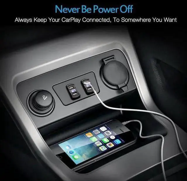 Alt view image 4 of 6 - WISDUM Car Carplay Cable for 15, USB A to USB C Cable for 15 Pro Max 15 Plus for Carplay USB C Cord, TV 4K Remote (3rd Gen) Cable Pro/ Air/(2nd gen), Car Charger Cord