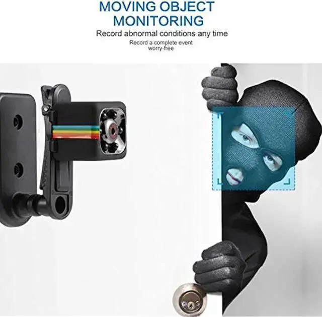 Alt view image 4 of 7 - WISDUM Wireless Camera Mini Hidden Spy Camera Portable Small Nanny Cam Voice Function With Audio And Video Recording Hd 1080P , Night Vision And Motion Detection, Suitable For Home Outdoor Office.