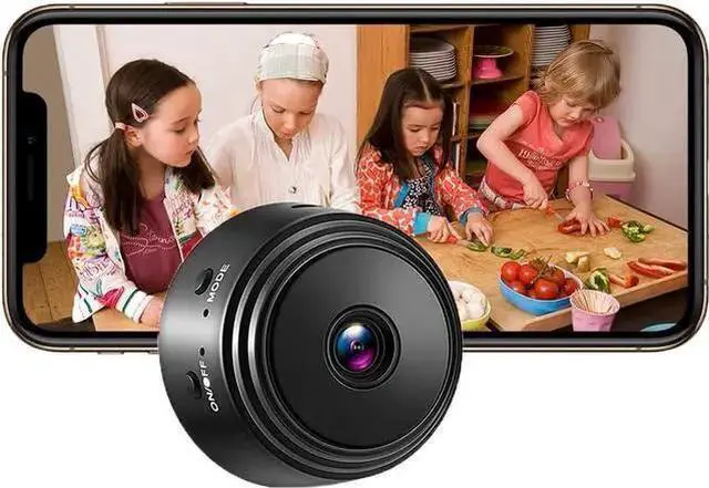 Main image of WISDUM Spy Camera Hidden Camera,WiFi Mini Nanny Cam Wireless Camera for Home Office Security,Pet Dog Camera Indoor Outdoor Baby CameraSecret House Camera with Motion Detection Night Vision-1