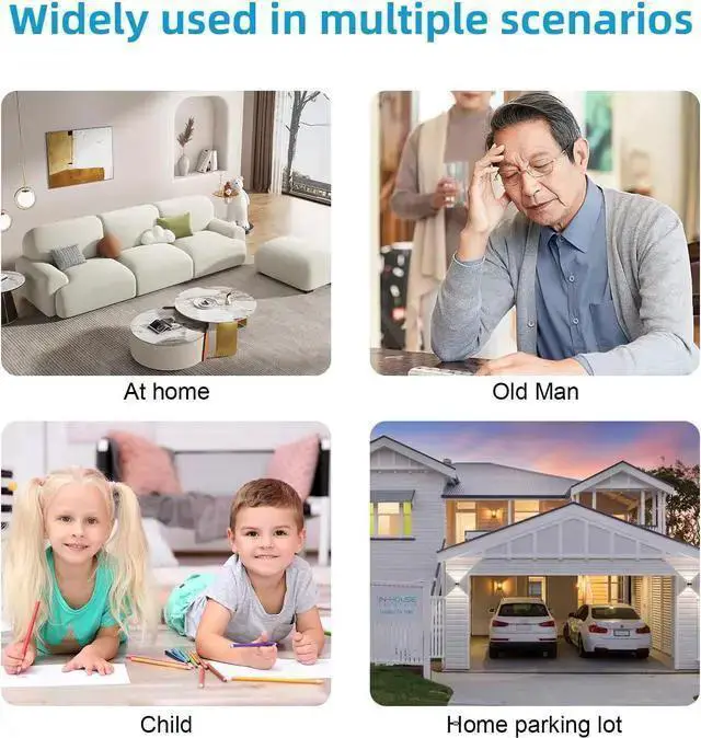 Alt view image 3 of 3 - WISDUM 1080P Hidden Camera - Indoor Camera - Nanny Cam - Best Mini Camera - WiFi Wireless Camera - Live Video Recorder with Night Vision - Surveillance Camera Full HD-11