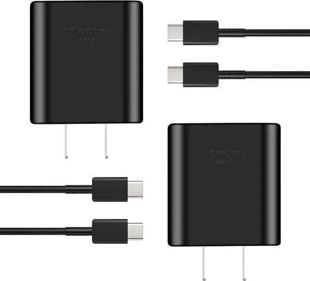 Main image of WISDUM 45W USB C Charger,2-Pack Super Fast Charging Wall Charger for Galaxy S24 Ultra/S24+/S24 S23 Ultra/S23+/S23/ S22 Ultra/S22/Note 10 Plus,Galaxy Tab S8/S8+/S8 Ultra with 5ft Type C Cord