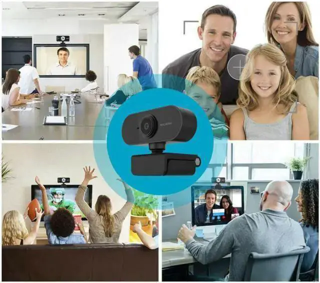 Alt view image 2 of 5 - WISDUM 1080P Full HD USB Video Gamer Web Camera Web Cam Computer Built-in Microphone For PC Laptops Desktop Camara Web