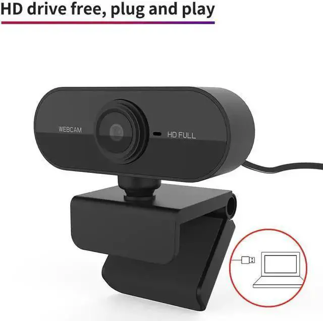Alt view image 5 of 5 - WISDUM 1080P Full HD USB Video Gamer Web Camera Web Cam Computer Built-in Microphone For PC Laptops Desktop Camara Web