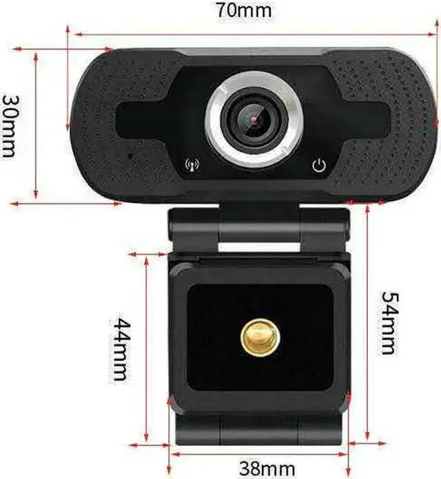 Alt view image 3 of 7 - WISDUM 1080P HD Webcam Desktop Laptop Computer PC Camera Built in Microphone Clip-On Video Conferencing Video Calling Web Cam US