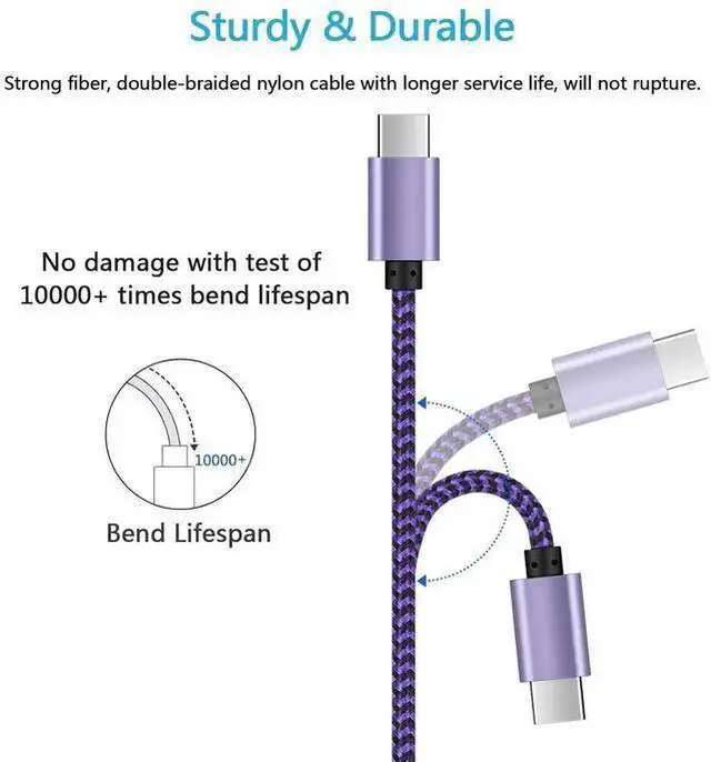 Alt view image 2 of 7 - WISDUM 6FT Fast Cable for Galaxy A36 A26 5G, Phone Charger Power Cord Charging Wire for S25 Plus Ultra S25+ S24 S23 S23+ Plus Ultra S22 S21 S20 FE S10, 4Pack USB A to Type C Cable