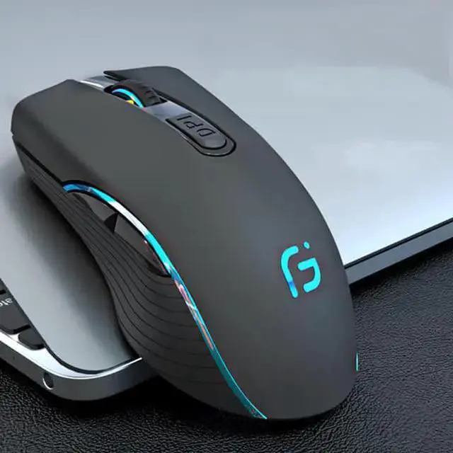 Alt view image 2 of 6 - WISDUM 2.4G/Bluetooth Wireless Mouse Silent Dual-mode 2400dpi Mice Game Office