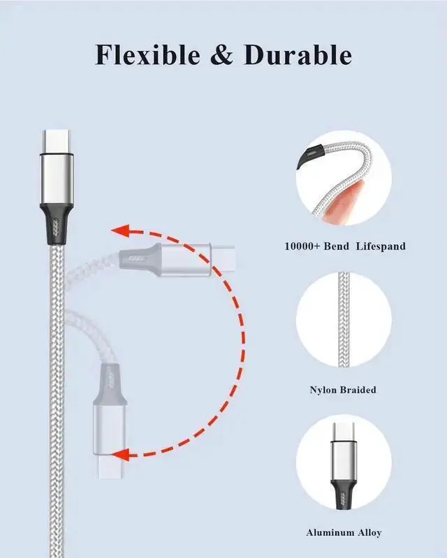 Alt view image 5 of 7 - WISDUM Multi Charging Cable, (3Pack 1FT) Short Multi USB Charger Cable Aluminum Braided 3 in 1 Universal Multiple Charging Cord with Type-C/Micro USB Connectors for Cell Phones Tablets (Charging Only)
