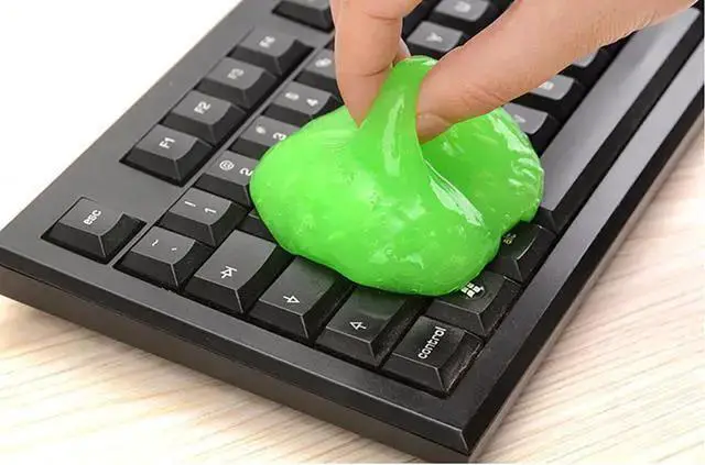 Alt view image 2 of 3 - WISDUM Fast Magic Dust Cleaning Compound Clean Gel Super Soft Sticky Clean Slimy Gel Cleaner Wiper For Laptop Keyboard and car