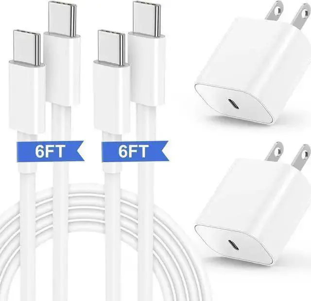 Main image of WISDUM 15 Fast Charger, 20W USB C Charging Block for 15 Plus/15 Pro Max, Pro 12.9/11 inch/4/3th/Air/Mini/6 Gen, Wall Plug Power Adapter Cube Brick/6ft Type C to C Cable Cord Long