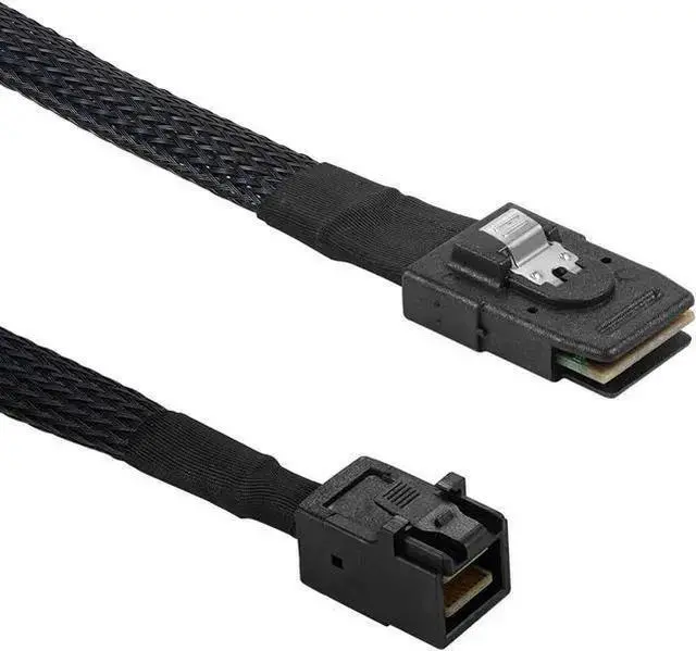Main image of WISDUM MINI SAS 8643 To SFF 8087 HD Server Data Cable Mini-sas HD SFF-8643 Data Server Hard Disk Raid Cable 50cm 100cm(0.5m)