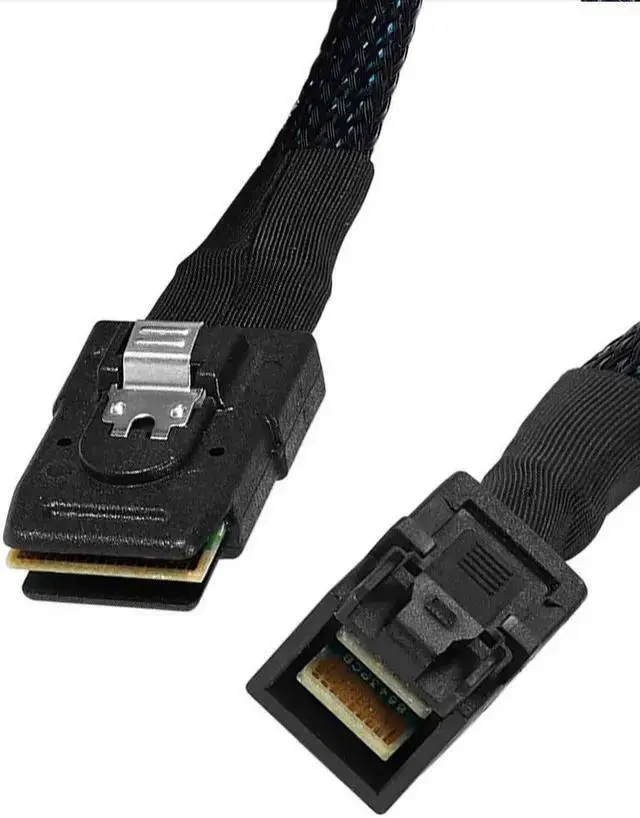 Alt view image 4 of 5 - WISDUM MINI SAS 8643 To SFF 8087 HD Server Data Cable Mini-sas HD SFF-8643 Data Server Hard Disk Raid Cable 50cm 100cm(0.5m)