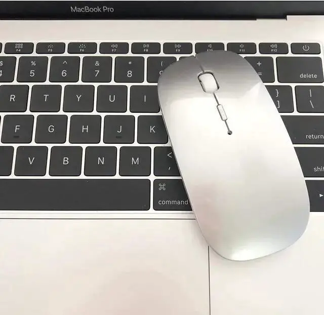 Alt view image 3 of 7 - WISDUM Rechargeable Bluetooth Mouse for Laptop Pro Air Wireless Mac Chromebook Win8/11 Desktop Computer