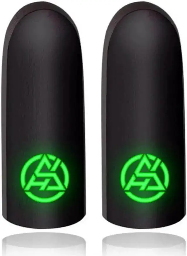 Alt view image 2 of 3 - WISDUM 2Pcs Gaming Finger Covers Useful Reusable Gaming Finger Gloves Good Conductivity Gaming Thumb Gloves Game Accessories