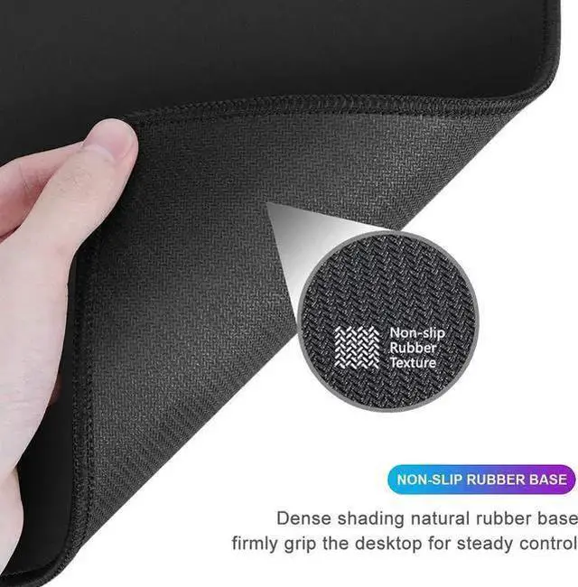 Alt view image 7 of 7 - WISDUM Extra Large Gaming Mouse Pad Custom Mousepad with Non-Slip Rubber Base Stitched Edges Mouse Mat Washable Desk Pad Portable Computer Keyboard & Mice Combo Pads 31.5x15.7 Inch