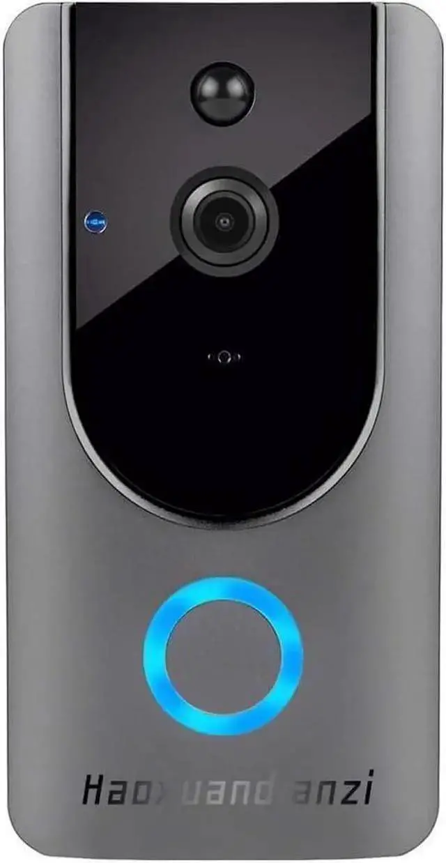 Main image of WISDUM Smart Wireless Video Doorbell Camera WiFi with Motion Detector, Doorbell Security Camera, 2.4GHz WiFi, Free Cloud Storage, Night Vision, Two-Way Audio, Real-time Video, for iOS & Android