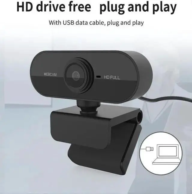Alt view image 4 of 5 - WISDUM 720P HDWeb Camera With Built-in HD Microphone Web Cam 360 Degrees Widescreen Video Usb Camera For Computer PC Laptop