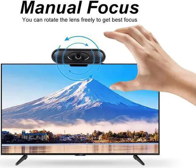 Alt view image 4 of 5 - WISDUM 1080P HD Webcam 2MP USB Web Cam Computer Camera Web Camera For Computer PC With Microphone Webcam For Home Office