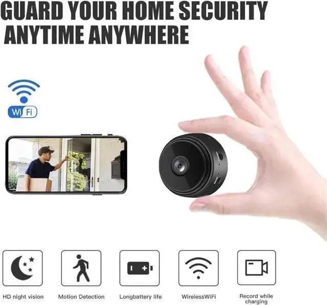 Alt view image 5 of 7 - WISDUM Mini Magnetic Mini Security Camera,2024 New Mini Security Camera Outdoor,Mini 1080p Hd Wireless Magnetic Security Camera,Miniguard Security Camera,Mini Camera