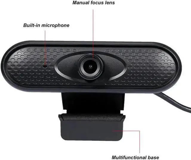 Alt view image 5 of 5 - WISDUM 1080P HD Webcam 2MP USB Web Cam Computer Camera Web Camera For Computer PC With Microphone Webcam For Home Office