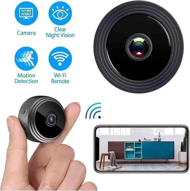 Alt view image 2 of 7 - WISDUM Mini Magnetic Mini Security Camera,2024 New Mini Security Camera Outdoor,Mini 1080p Hd Wireless Magnetic Security Camera,Miniguard Security Camera,Mini Camera