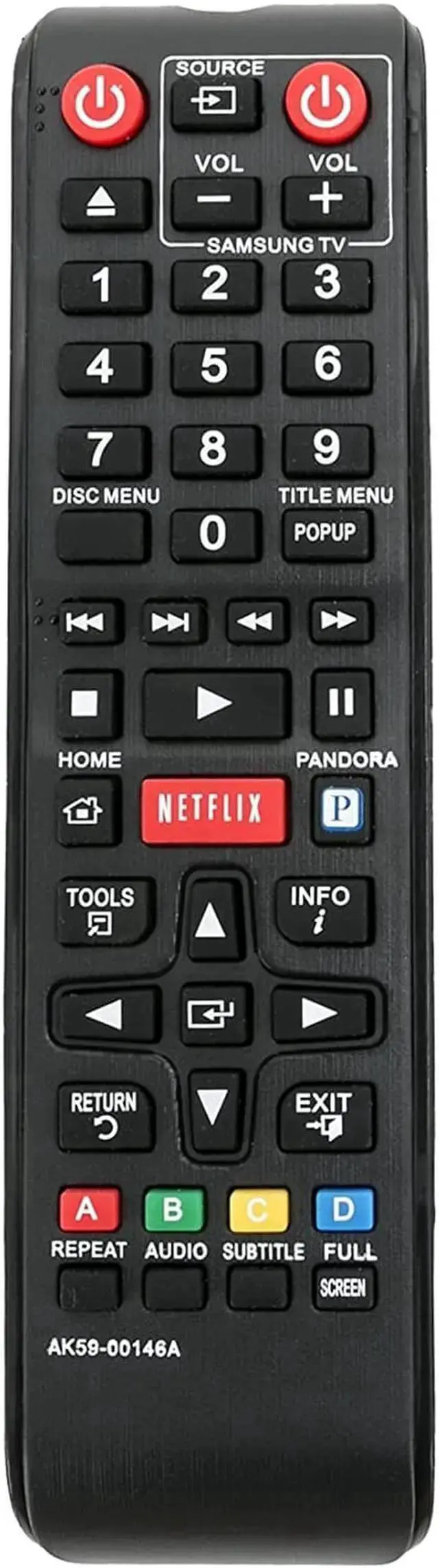 Alt view image 6 of 7 - WISDUM AK59-00146A Replace Remote for BLU-RAY Player BDE5300 BDE5300/ZA BDE5400 BDE5400/ZA BDEM53 BDE5900 BD-EM53/ZA BDEM53C BD-EM53C BD-EM59C BD-EM59C/ZA BD-ES6000 BDE5400/ZA