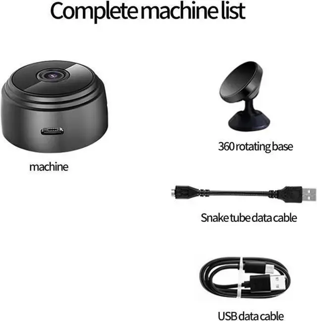 Alt view image 7 of 7 - WISDUM Spy Camera 1080P WiFi Hidden Camera Wireless Indoor Secret Camera Mini Nanny Spy Cam Home Security Surveillance Camera Micro Small Monitor Video Camera with Motion Detection App Control
