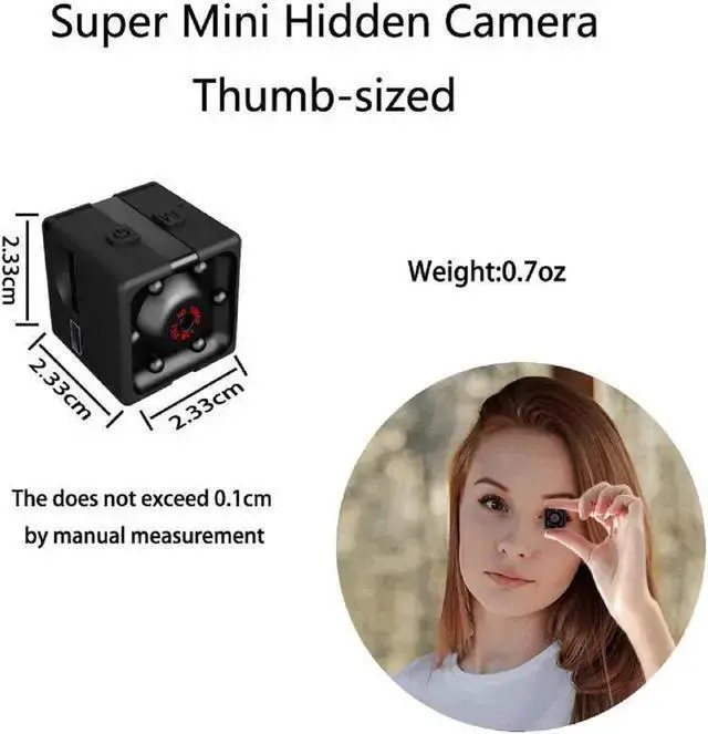 Alt view image 4 of 7 - WISDUM Mini Home Security Camera Wireless, HD 1080P Portable Small Camera for Home Car Indoor Outdoor